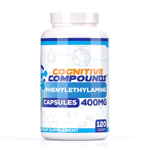 COGNITIVE COMPOUNDS Phenylethylamine (Pea) Capsules - Cognitive Function Support & Elevated Mood - 120 Count