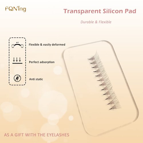 FQNing Premade Fans Pointy Base 1000 Fans Premade Lash Extensions Fans 8D 0.07D Curl Handmade Soft Natural Premade Fans Eyelash Extensions 9-16mm Mix Middle Stem