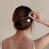 3 Pcs Pearl Hair Pins Minimalist Hair Metal Hair Stick Elegant Chignon Pins Updo Chopsticks Gold Hair Jewelry for Women and Girls