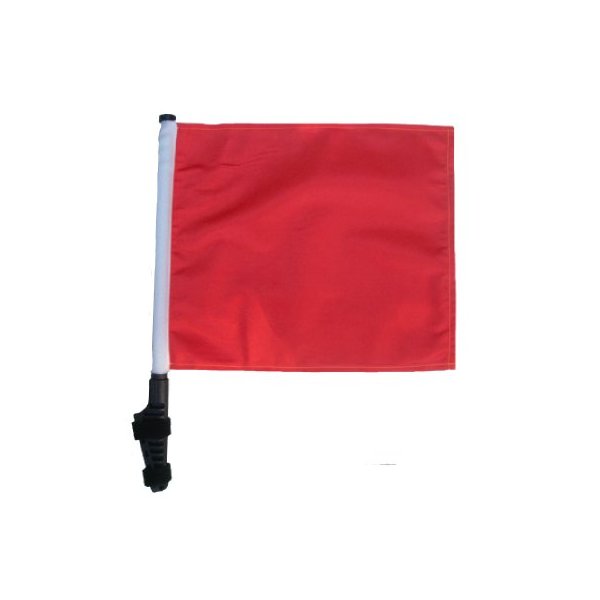 ORANGE Golf Cart Flag with SSP Flags EZ On & Off Bracket