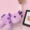 11.02 inch Plush Axolotl Stuffed Animal, Axolotl Plush Toys, Cute Stuffed Cotton Plush Pillow Kawaii Salamander Gifts for Girls & Boys, Plushies has (Purple Axolotl)