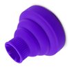 Hair Dryer Attachment Blow Dryer Hair Dryer Diffuser Silicone Collapsible Folding Volumizing Diffuser for Home Travel (Purple)