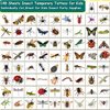CHARLENT 148 Individually Sheets Bug Temporary Tattoos for Kids - Insect Tattoos for Kids Birthday Party Supplies Goodie Bag Fillers