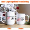 J.Ehonace You Just Got Litt Up 15oz Louis Litt Mug, Inspired by The Tv Show Suits, Double Side Printed White Coffee Mug Perfect Funny Gift for Suits Tv Show Fans