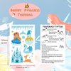 Princess Tattoos Temporary Small Glitter Ballerina for Kids Little Girls 18 Sheets, Aniuvot Ballet Dancing Girl Birthday Party Favors School Rewards