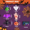 FUN LITTLE TOYS 50PCS Halloween Squishy Toys for Kids Halloween Party Favors Halloween Mochi Squishy Toys, Stress Reliever Anxiety Packs for Kid Small Squishy Toys for Halloween Treat Bags