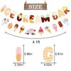 GXSOVSO Ice Cream Bar Banner, Summer Ice Cream Party Decor, NO-DIY Ice Cream Garland, Ice Cream Party Decorations, Ice Cream Decor for Kids