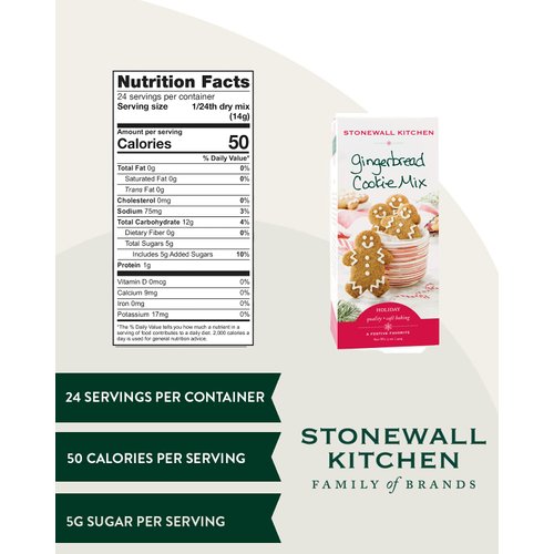 Stonewall Kitchen Gingerbread Cookie Mix, 12 Ounce
