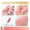 MEICOLY Pink Matte Dewy Liquid Blush,Super Natural Cream Blush Stick for Cheeks,Silky Smooth Soft Pinch Long-Lasting Waterproof and Sweat proof Blush Makeup,Cruelty-Free,02,Happy,Rose