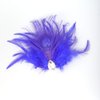 Aimimier Bridal 1920s Flapper Feather Headband Royal Blue Feather Hair Clip with Crystal Head Chain Roaring 20s Headpiece Accessories for Women and Girls