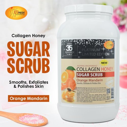 SPA REDI - Sugar Scrub Orange Mandarin, Exfoliating Body Scrub - 1 Gallon