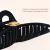 Sluxa Hair claw clips for women,Luxury velvet Black hair clips, Small hair clips claws, Newest style tools.8cm length. #3