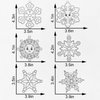 30 Sets Winter Snowflake Suncatchers Craft Kits DIY Glow In The Dark Window Paint Art Kit Christmas Snowflake Craft for Classroom Winter Christmas Holiday Seasonal Activities Art Project (Style1)