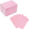 AREMOD 50pcs Disposable Nails Art Table Mat 3 Ply Nail Prep Paper Table Towels 13" x 18" Waterproof Tattoo Cover Tattooing Bibs Pads for Tattoo Supplies Acrylic Nail Supplies(pink)