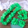 HINZIC 8pcs/2set Green Leis Hawaiian Headpiece Leis Flower Outfits Headband Necklace Bracelet Accessories for Women Adult Kid Festival Beach Pool Luau Party Favors Supplies Decoration