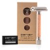 The Parker Variant Adjustable Double Edge Safety Razor, Customize Your Shave with a Turn of The Dial from Mild to Aggressive - 5 Blades Included (Rose Gold)