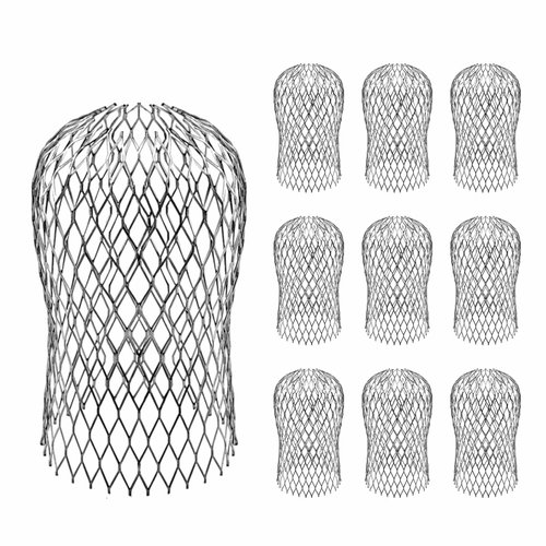Fyjbnh 10 Pack Gutter Guards - 3.5 Inch Gutter Downspout Guard, Expandable Aluminium Filter Strainers for Blocking Leaves and Debris, Gutter Strainer Protectors