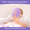 NEWGO Microwave Heating Pad for Face, Hot Cold Gel Ice Pack for Sinus Pressure Relief, Sinus Relief Mask for Migraine, Tension, Stress, Headache, Relaxation (with Washable Cover) - Purple
