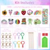 Happy makers Big Gem Diamond Art Painting Arts Crafts Keychains Suncatchers Kits for Gifts, Mosaic Painting Kit by Numbers for Teens Toddler DIY Create Your Own Motivational Frog