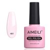 AIMEILI Hema Free Nude Pink Gel Nail Polish Soak Off U V Neutral Gel Polish -481 10ml