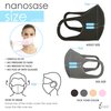 igozen nanosase 3 Pack Unisex Kids Thermal Face Mask Water Resistant Space 3D Memory Foam Face Masks (Gray face masks, Set of 3)