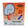 Clip-On Trash Can Basketball Set (Includes Clip-On Hoop, Inflatable Mini Basketball and a Hand Pump) Office Work Home Kids Fun Game