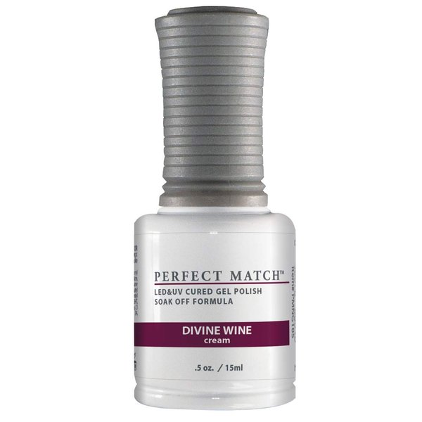 LeChat Perfect Match Gel Polish, Divine Wine, 0.5 Ounce (PMS185)