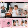 Kids Camera Toys for Boys Girls,Digital Video Camera Toys for Kids with MP3 Music Player and 32GB SD Card,Ideas Birthday Gifts for 4 5 6 7 8 9 10+ Years Old Little Girls and Boys(Pink)