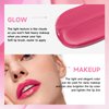 BEUKING 3 Pcs Lipstick Set Pink Mirror Waterproof High Pigment Non-Smudge Liquid Nude Lip Gloss Smooth Red Pink Long-lasting Wear Non-stick Lightweight Lip Stain Set for Women Lady Girl Lip Makeup (A)