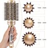 Round Brush for Blow Out, Nano Thermal Ceramic & Ionic Tech Round Barrel Hair Brush with Boar Bristle, Roller Brush for Blow Drying and Styling, 4 Free Clips (2.9 Inch, Barrel 1.7 Inch, 45mm)