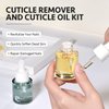 GAOY Cuticle Care Kit - Cuticle Oil and Cuticle Remover, 20ml 2 Pcs Cuticle Nourishes and Softener, Promotes Nail Growth and Strength