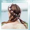 2 Pieces Viking Celtic Hair Clips Hairpins Viking Silver Hair Stick Celtic Knot Viking Jewelry Hair Clips for Ladies or Women