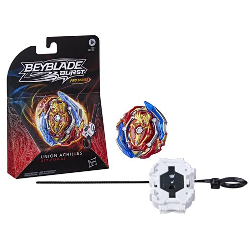 Beyblade Burst Pro Series Union Achilles, Spinning Top Starter Pack, Balance Type Battling Game Top with Launcher Toy