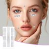 5 Sheets Face Gems Jewels Stickers, Teardrop Rhinestones for Face, Self Adhesive Rhinestones for Face, Hair, Makeup, Nail Decorations, DIY