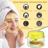 80pcs Turmeric Cleansing Pads for Face, Turmeric Cleansing Pads Face Exfoliating Pads with Vitamin C and B5, Turmeric Facial Scrub Pads Face Exfoliator, Tumeric Makeup Remover Wipes Pads