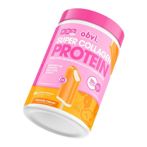 Obvi Collagen Peptides, Protein Powder, Keto, Gluten and Dairy Free, Hydrolyzed Grass-Fed Bovine Collagen Peptides, Supports Gut Health, Healthy Hair, Skin, Nails (Orange Cream, 30 Servings)