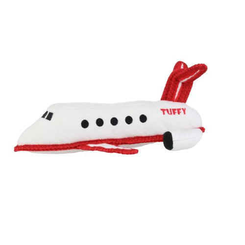 TUFFY-World's Tuffest Soft Dog Toy-Transportation-Airplane-NO Squeakers-Multiple Layers. Made Durable, Strong & Tough. Interactive Play (Tug, Toss & Fetch). Machine Washable & Floats. (2 Pack)