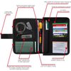 Glove Box Compartment Organizer - Car Document Holder - Owner Manual Case Pouch - Vehicle Storage Wallet for Registration & Insurance Card - Premium Auto Paperwork Holder - Log Book included - Black
