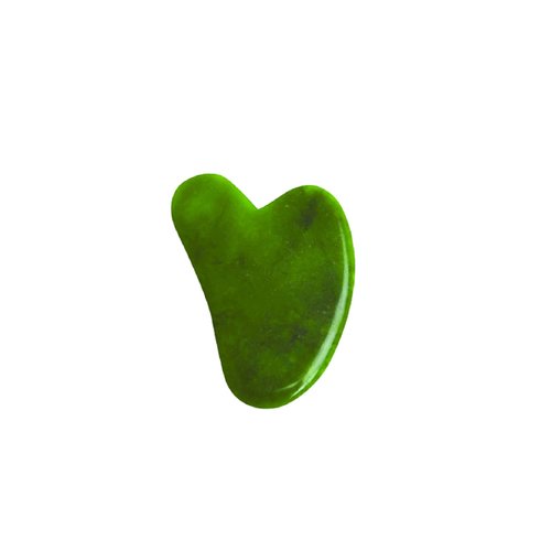 mars by GHC Face Massager Gua Sha, Natural Jade Stone, Reduces Puffiness & Wrinkles, Improves Skin Elasticity Green