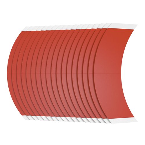 Sunshine Tape Liberty Red Hairpiece Wig Tape | Made in USA | 108 CC Curve Strips | Double Sided Adhesive Tape for Toupee Lace Front Wig Strong Hold Waterproof Contours