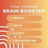 Vital Vitamins Brain Supplements for Memory and Focus - Nootropic Brain Support - Memory, Clarity, Focus, Energy - Vitamin B12, Gingko Biloba, DMAE