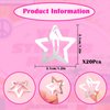Vodolo Star Hair Clips,20 PCS 2000s Y2K Sliver Star Barrettes,Non Slip Metal Snap Star Hairclips Hair Accessories for Girls Women