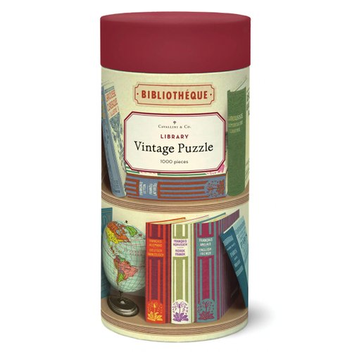 Cavallini 1000 Piece Puzzle, Library Books (PZL/Book)