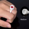 Tattoo Rings Cups - 100Pcs Pigment Glue Holder Disposable Ink Ring,Microblading Pigment Glue Rings Tattoo Ink Holder for Semi Permanent Makeup ，Palette Nail Art Eyelash Extension Rings (Medium）