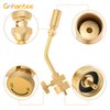 Brass Pencil Flame Propane Torch Head, Gas Welding Torch Head with Upgraded Full Brass Version, Fuel by MAPP MAP Pro Propane CGA600 Cylinder Bottle, Flame Control Vavle Portable Size