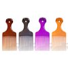 Lurrose 3pcs Hair Pick Comb Curly Hair Afro Comb Lift Detangle Hair Comb No Frizz Wide Tooth Comb Hair Styling Tool for Combing Detangling African American Hairstyles Purple