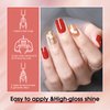VENALISA Gel Nail Polish, 12ml Bright Red Color Soak Off UV LED Nail Gel Polish Nail Art Starter Manicure Salon DIY at Home, 0.43 OZ