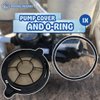 Poolzilla Replacement Pool Pump Basket Cover, Compatible with Splapool Above-Ground and In-Ground Pool Pumps, Comes with O-Ring