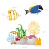 DECOWALL DWL-1811N Coral Reef Fish Kids Wall Stickers Wall Decals Peel and Stick Removable Wall Stickers for Kids Nursery Bedroom Living Room décor
