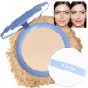 evpct Kaely Oil Control Pressed Face Powder, Get Smooth Flawless Fine Lines and Lightweight Finishing Foundation, Control Shine Long Lasting Waterproof Face Setting Powder Cosmetic, 01 Classic Ivory